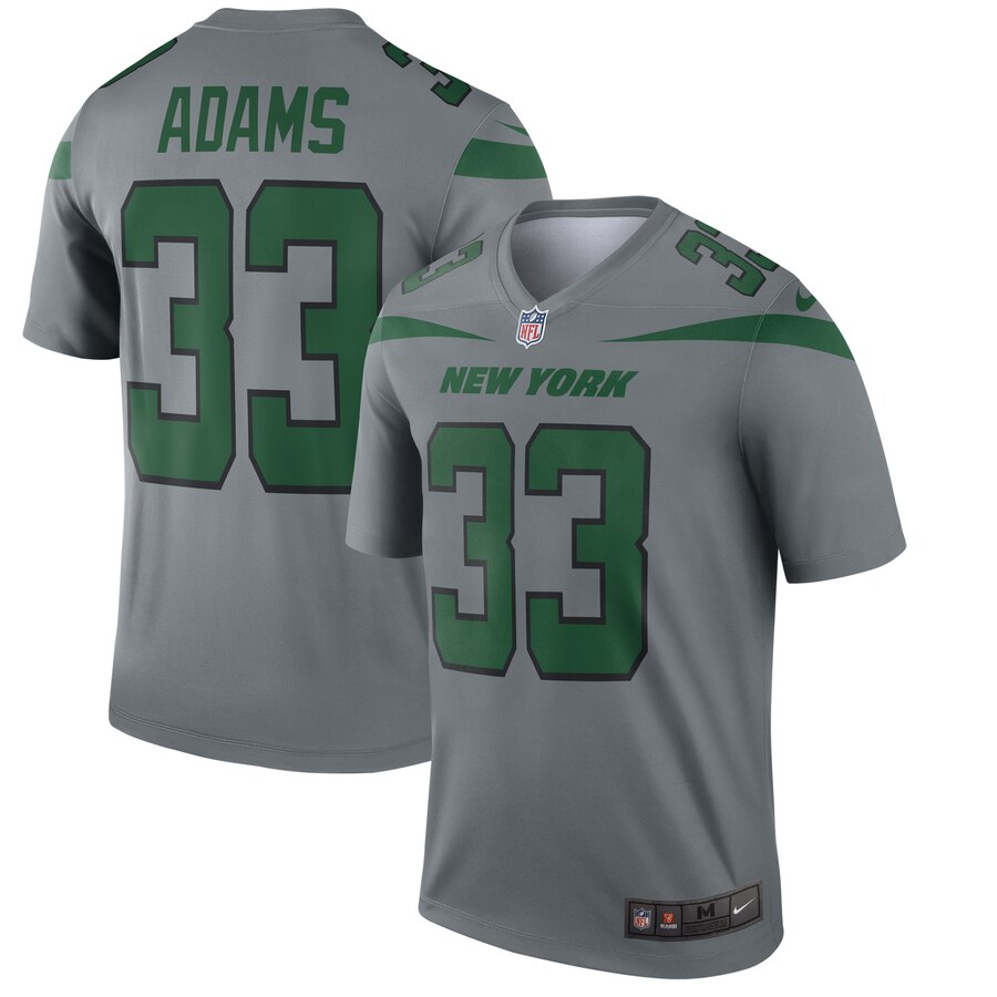 Men New York Jets #33 Adams grey Nike Limited Player NFL Jerseys->new york jets->NFL Jersey